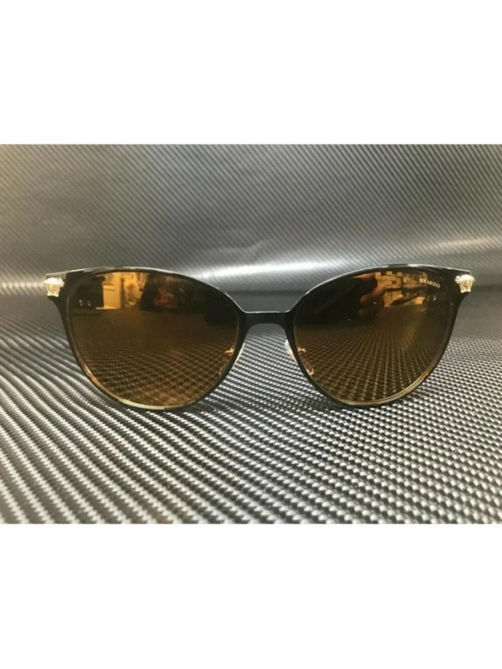 New Versace Women  Matte Black Sunglasses  57- 16- 140